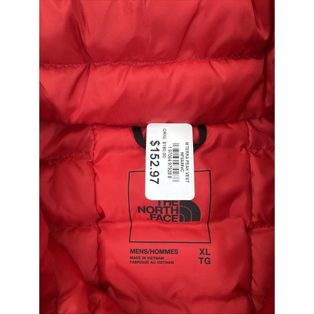The North Face Men's Terra Peak Vest Beetroot Size XL NWT *read*